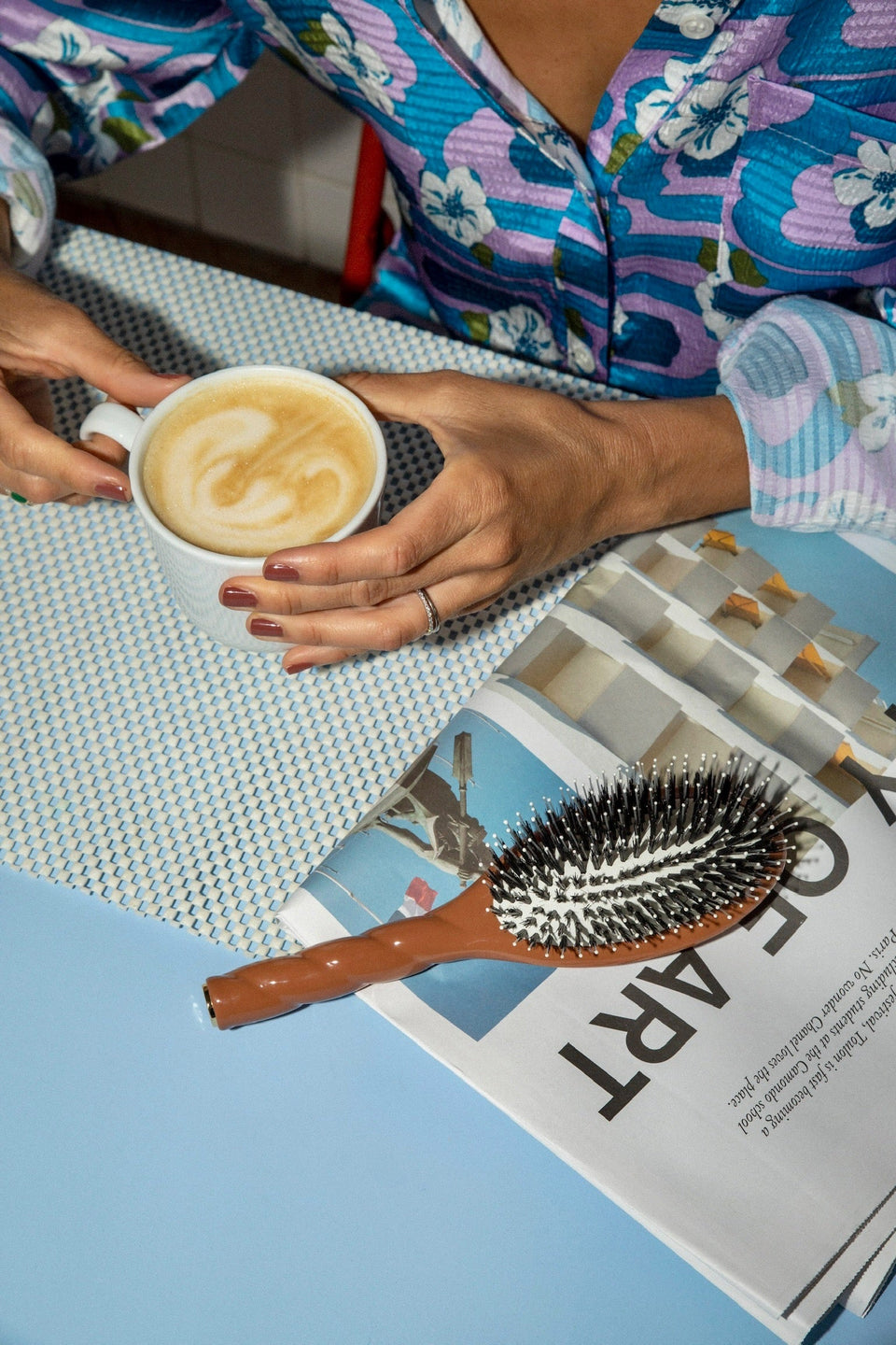 brosse à cheveux en poils de sanglier