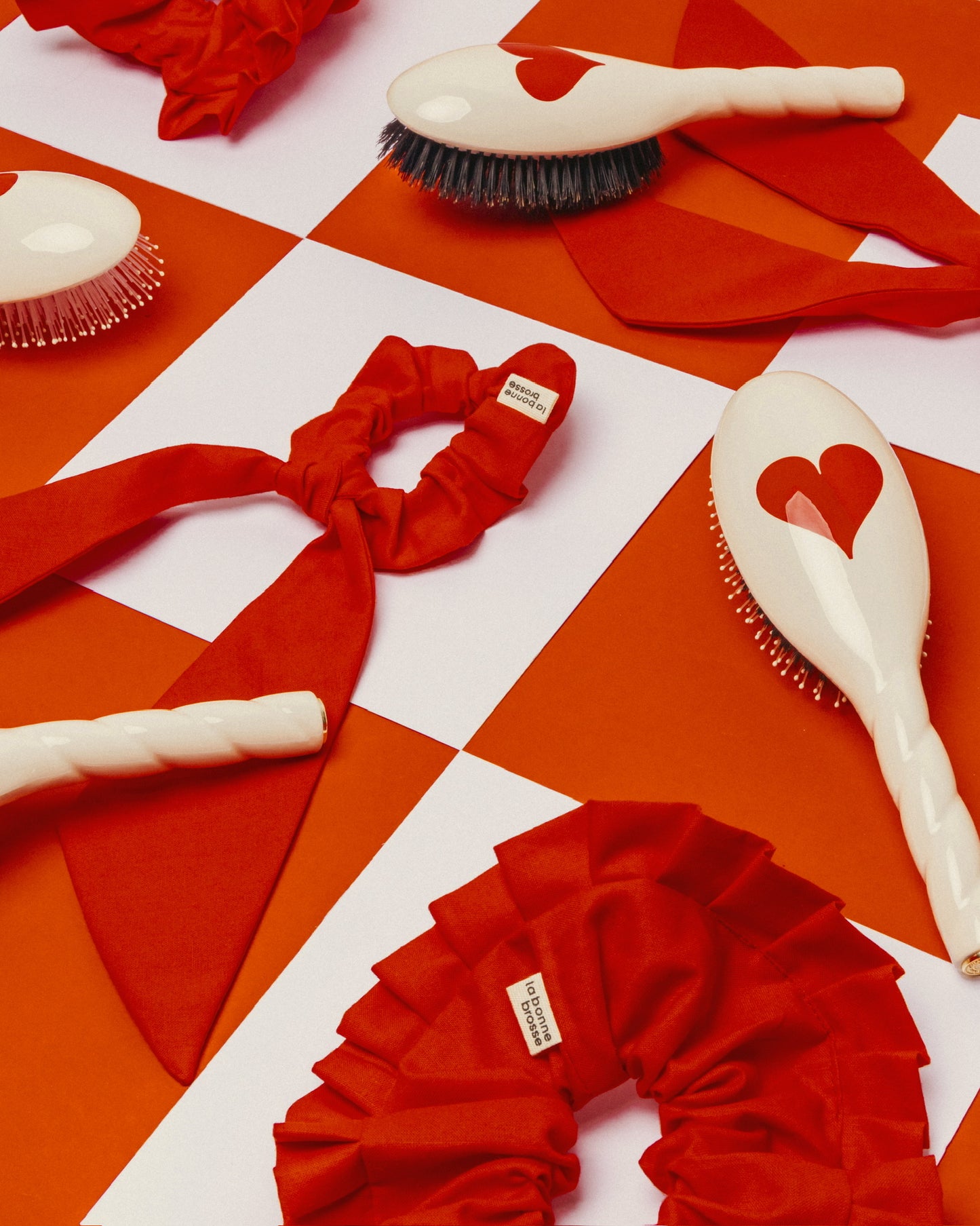 Limited Edition Queen of Hearts The Large Ruffled Scrunchie