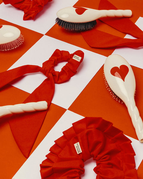 Limited Edition Queen of Hearts The Large Ruffled Scrunchie - Image 2