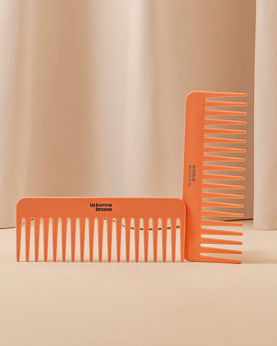 Il Pettine Largo Districante in Acetato Corallo