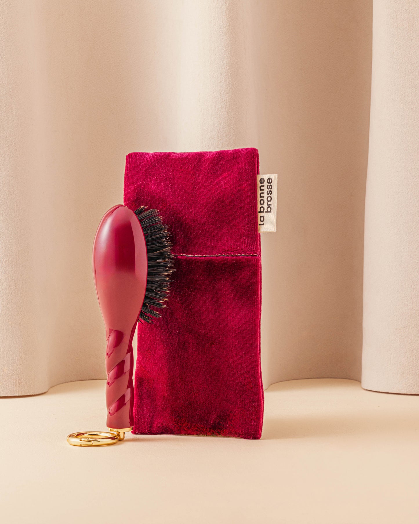 The “Micro Brush” Pouch Cherry Red