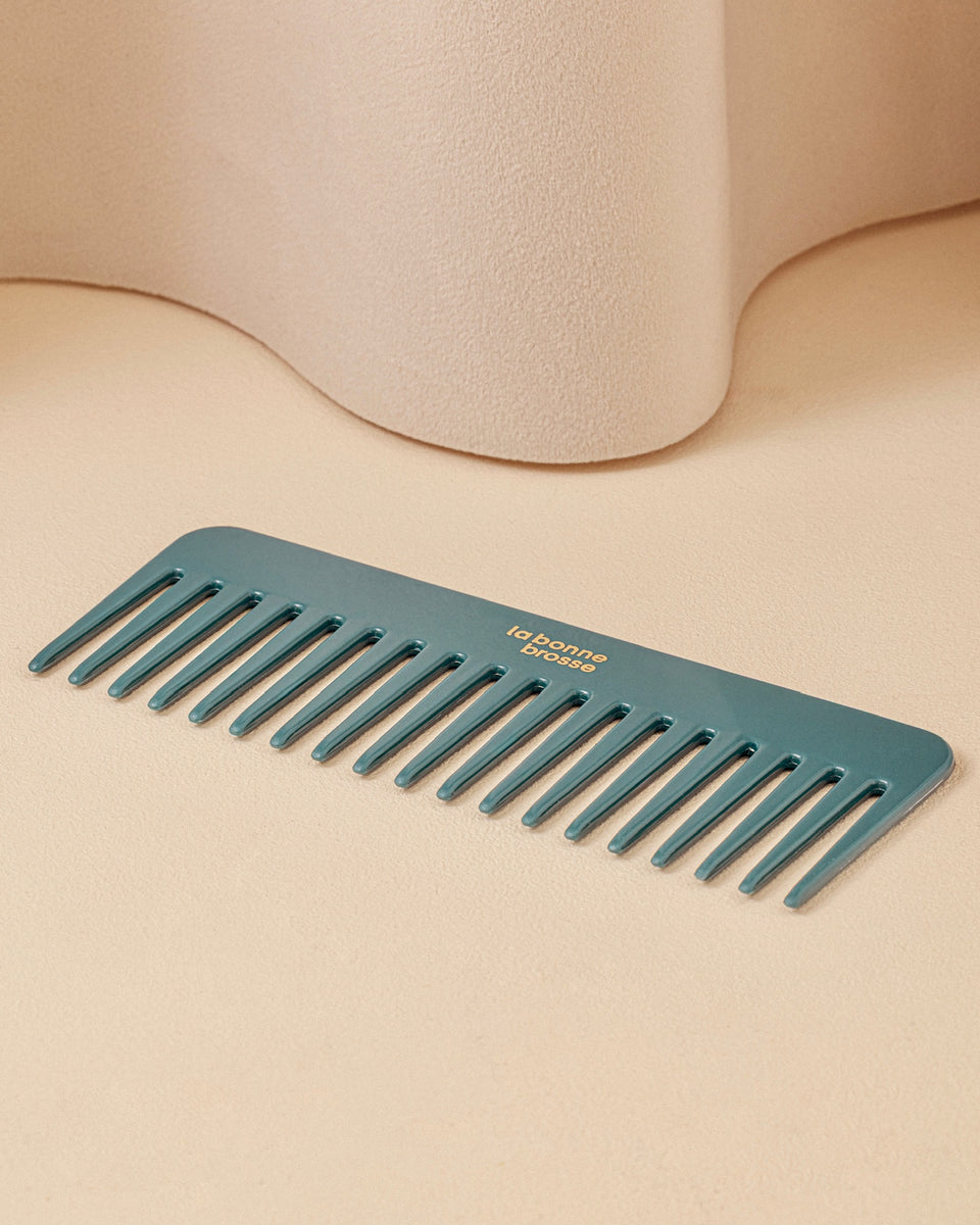 Il Pettine Largo Districante in Acetato Blu Inchiostro