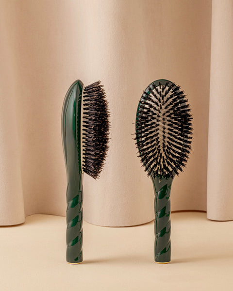 Trio : La Bonne Brosse, son Peigne et sa Pochette Vert Emeraude - Image 3