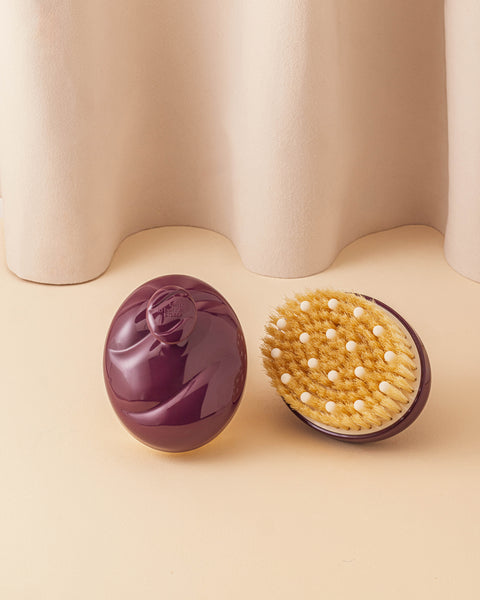 Talm x La Bonne Brosse N.02 La Brosse Corps Peaux Normales Aubergine - Image 1