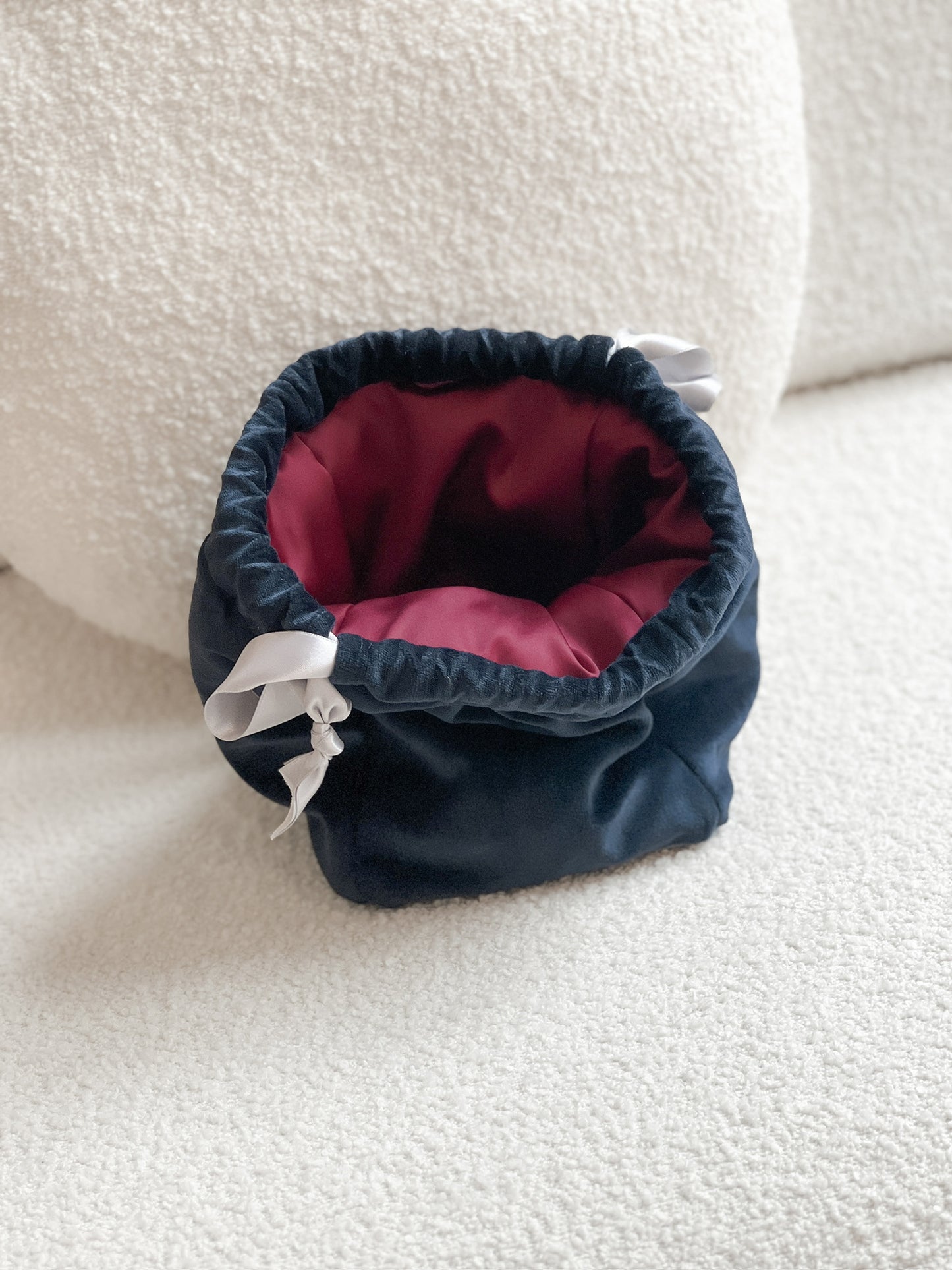Midnight Blue Velvet Pouch