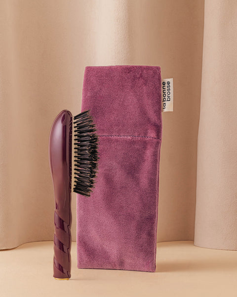 La Pochette "Petite Brosse" Aubergine - Image 2