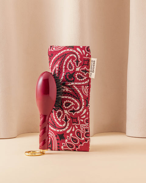 Call It By Your Name x La Bonne Brosse Burgundy Micro Brush Pouch - Image 3