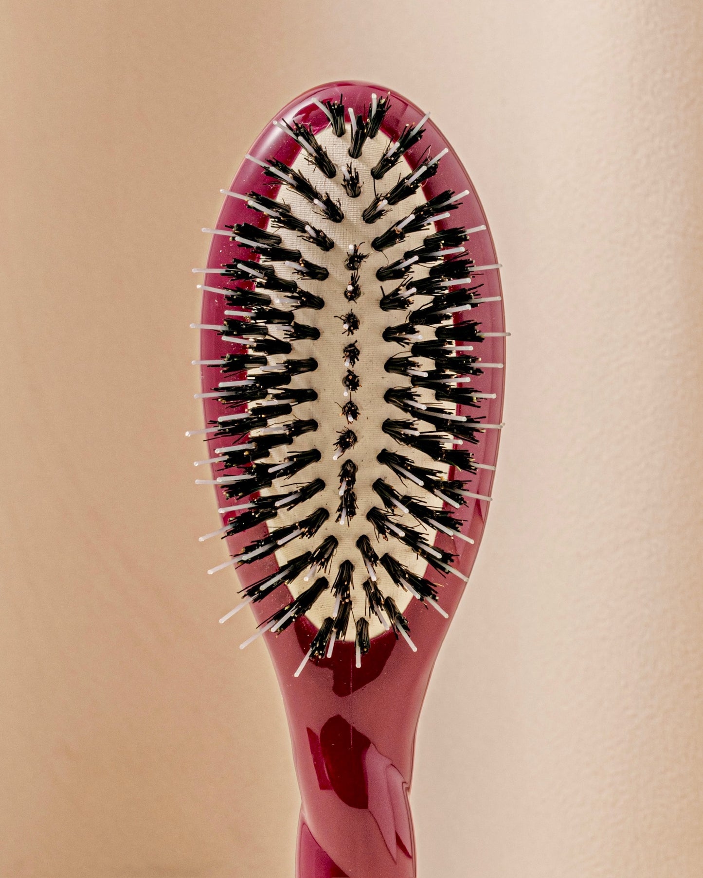 Duo: Small Brush and Cherry Red Pouch