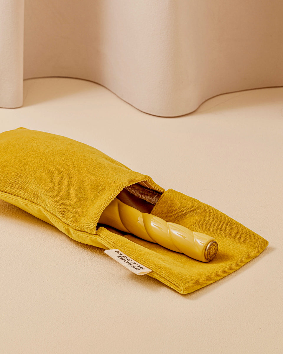 La Pochette "Spazzola Grande" Giallo Zafferano