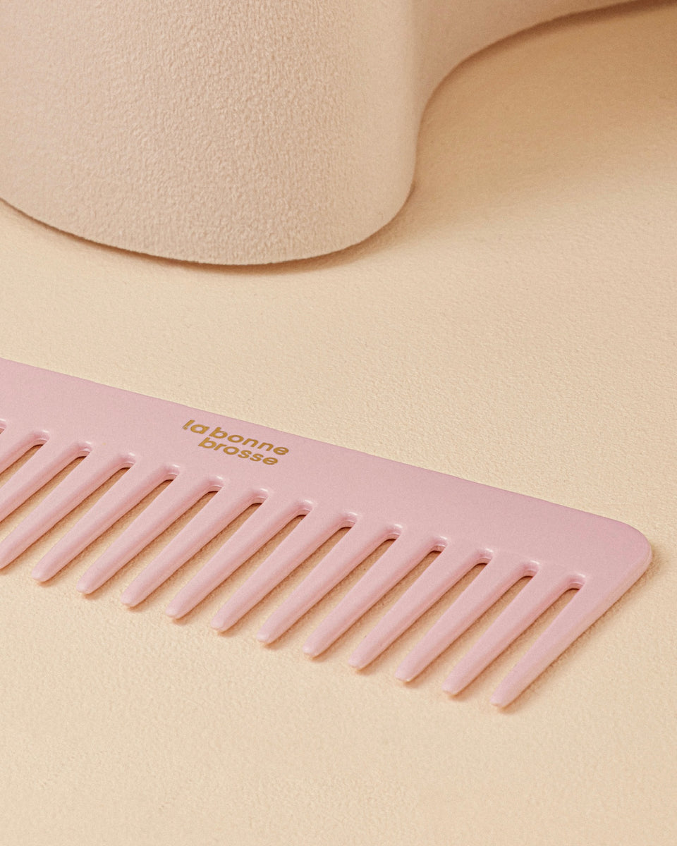 Il Pettine Largo Districante in Acetato Rosa Lilla