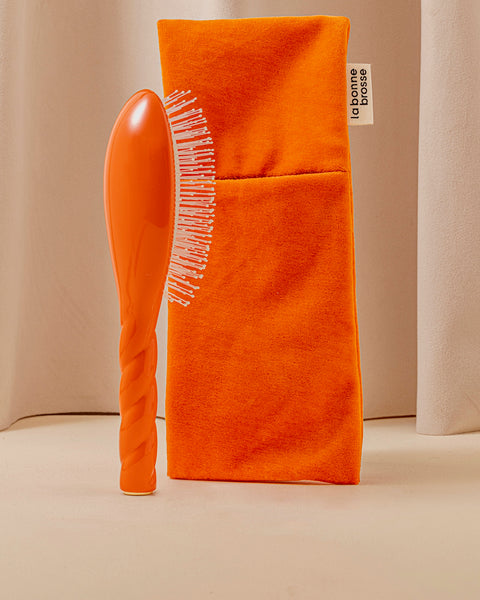 La Pochette “Grande Spazzola” Arancione Seventies - Image 2