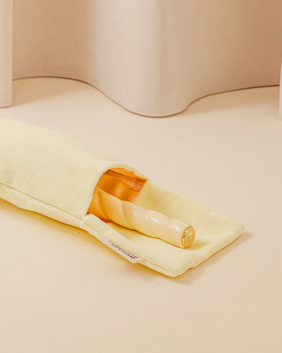 La Pochette "Grande Brosse" Ivoire Cair