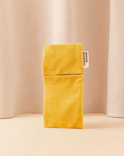 Die Tasche „Mikro Bürste“ Safrangelb - Image 1