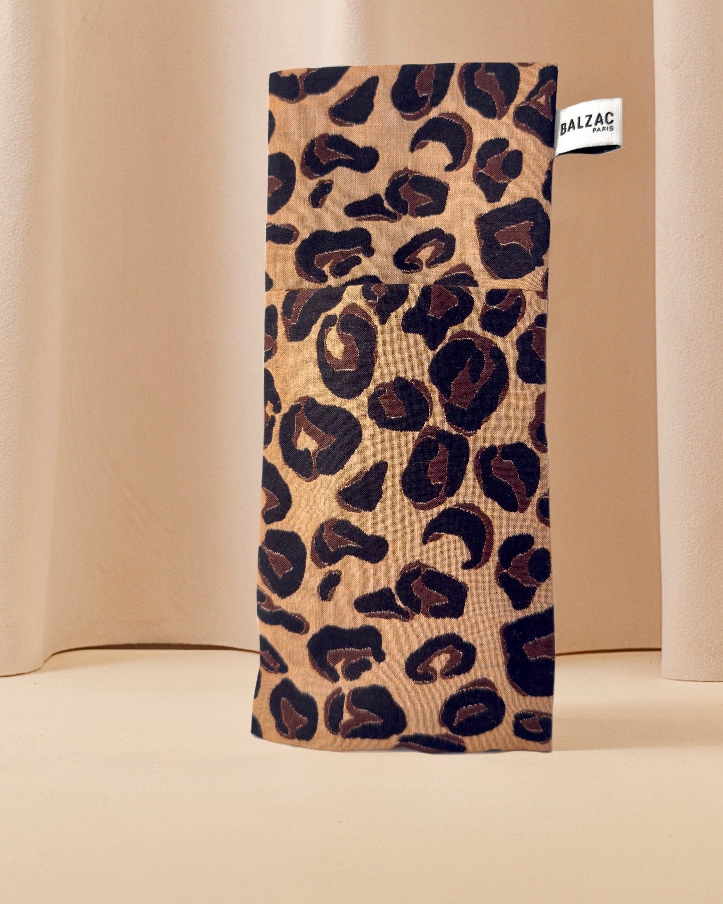 Balzac x La Bonne Brosse Large Leopard Brush Pouch