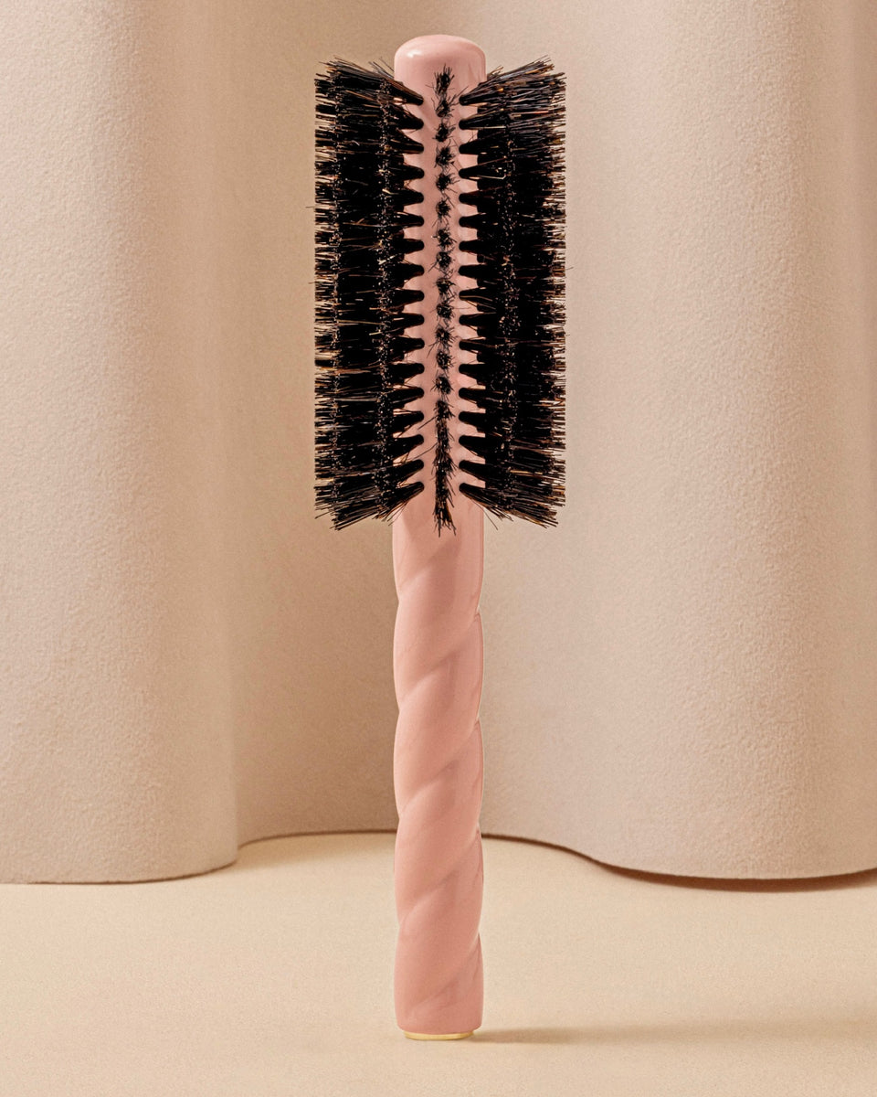 N.08 La Spazzola Rotonda Brushing Lunghezza & Movimento Rosa Cipria