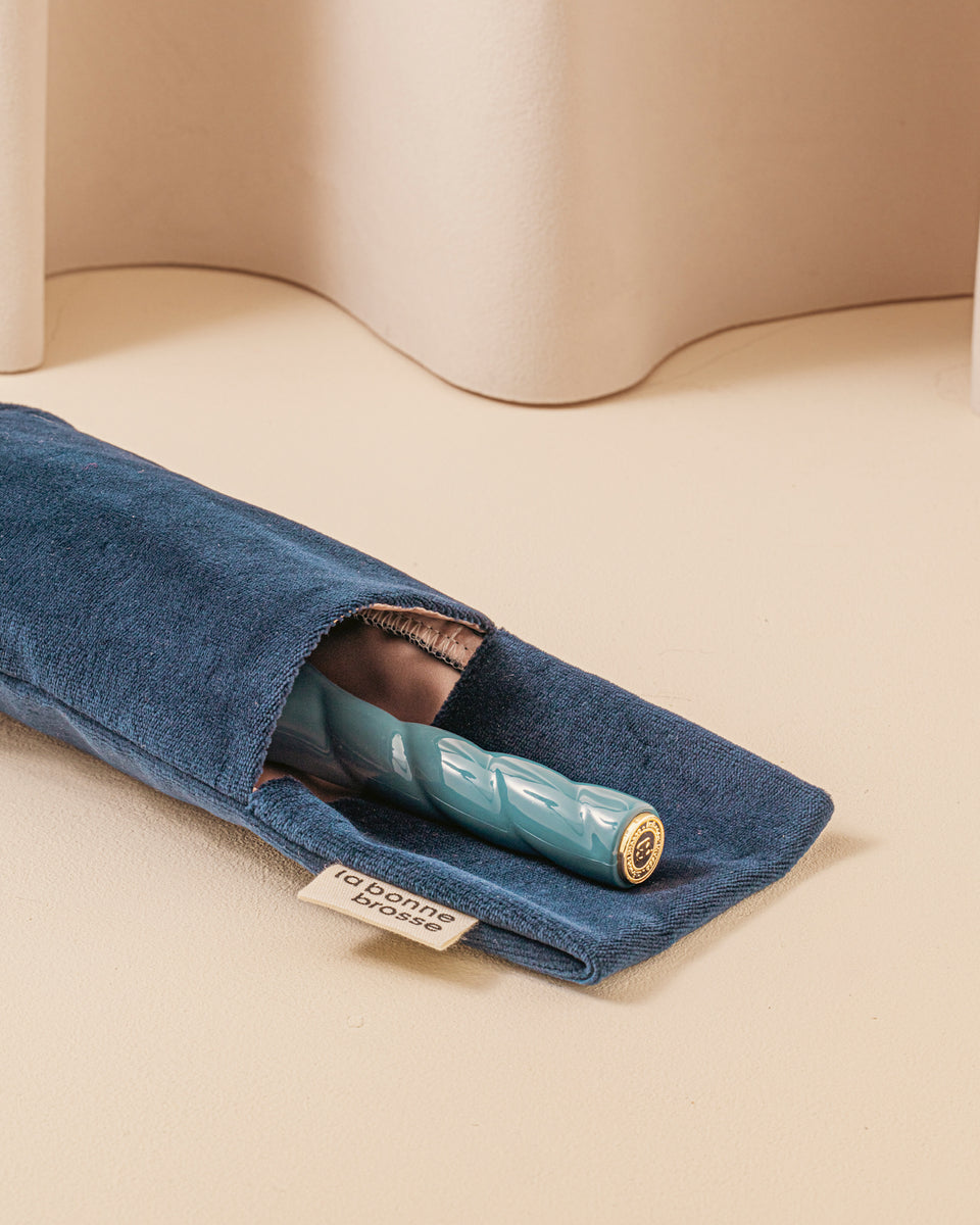 La Pochette "Spazzola Grande" Blu Notte