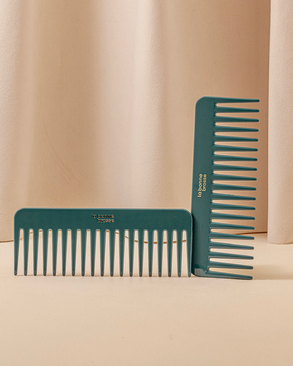 Il Pettine Largo Districante in Acetato Blu Inchiostro