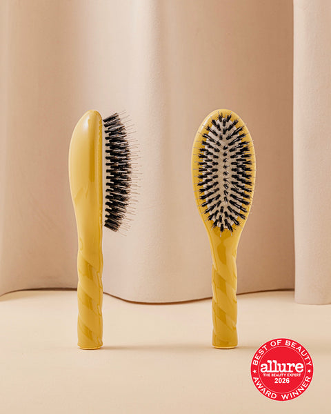 N.02 The Small Care & Detangling Hairbrush The Essential Saffron Yellow - Image 1