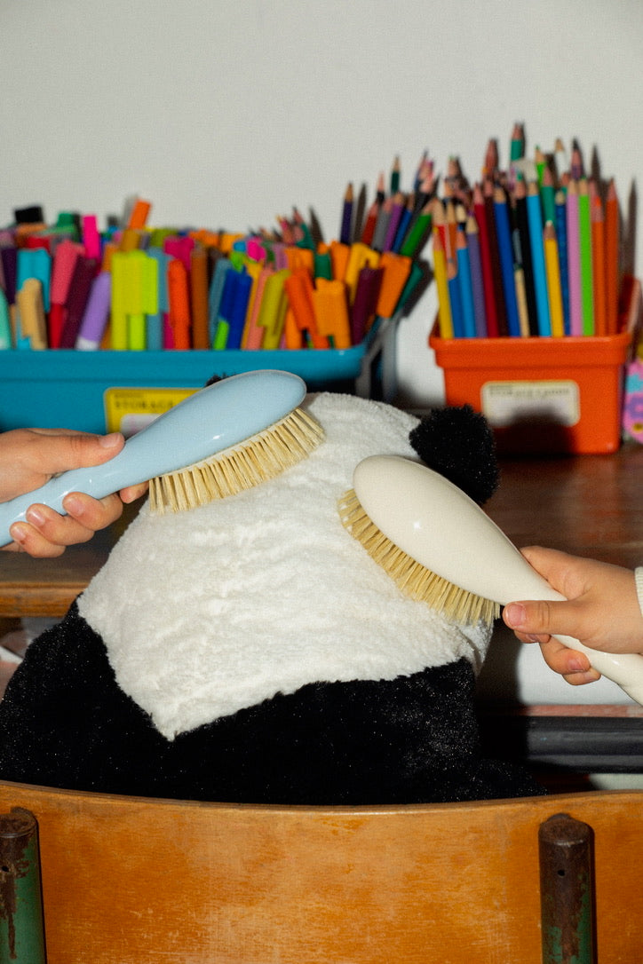 N.06 La Spazzola Per Neonati La Mia Prima Spazzola Bianco Crema