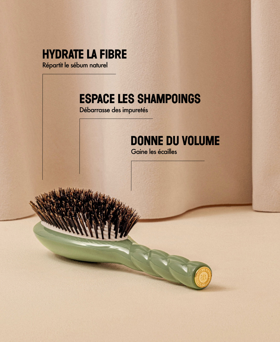 N.01 La Brosse Brillance & Soin l'Universelle Vert Amande
