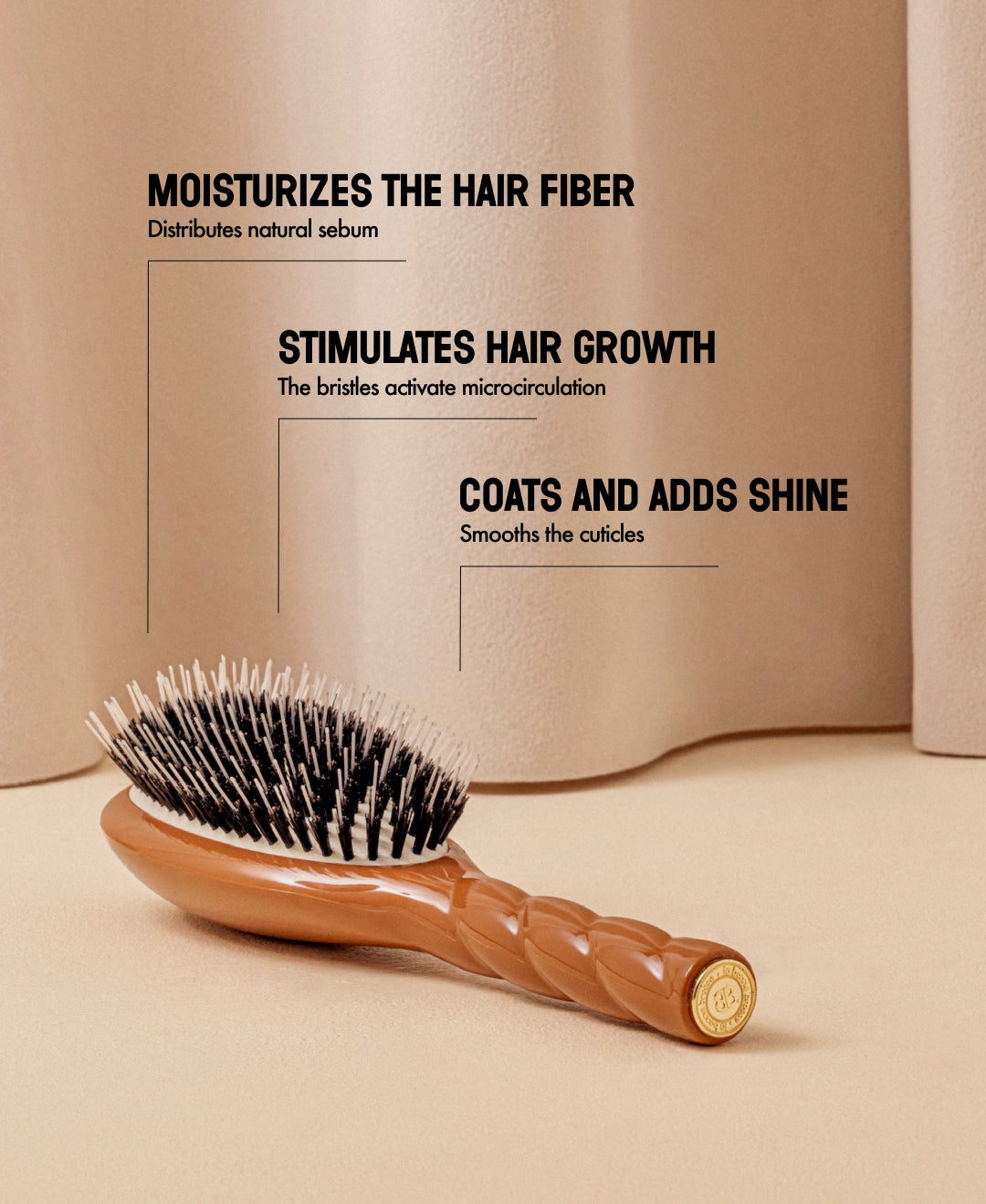 N.02 The Care & Detangling HairBrush The Essential Terracotta