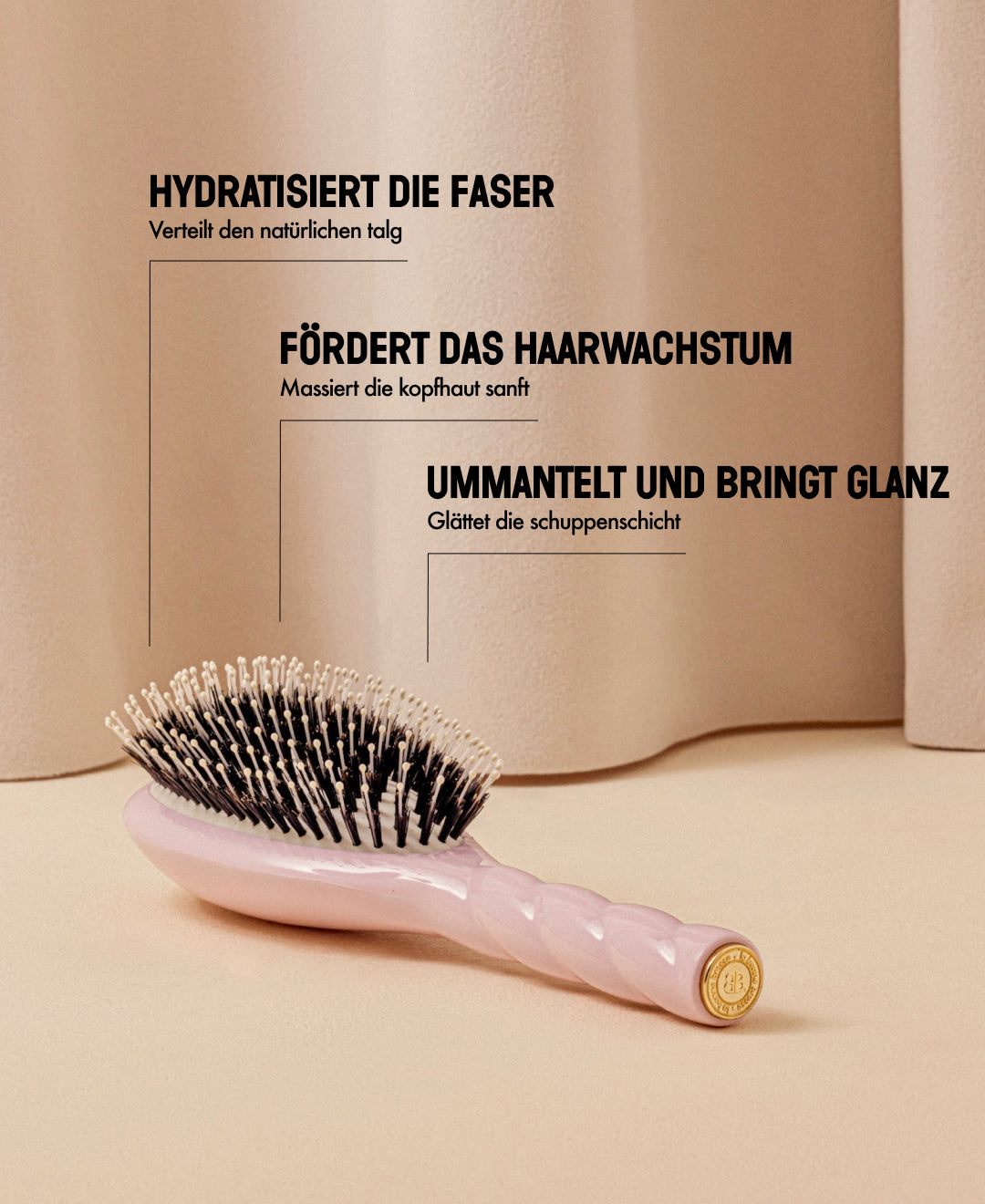 N.03 Unverzichtbare Sanftheit Bürste Fliederrosa