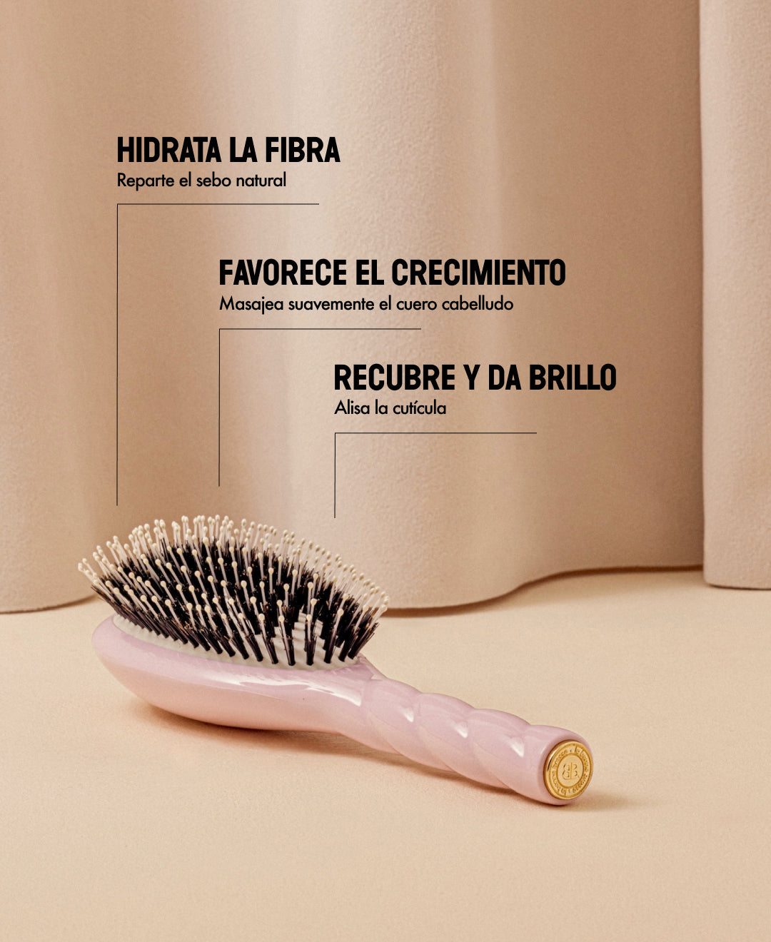 N.03 Indispensable Dulzura Cepillo Rosa Lila