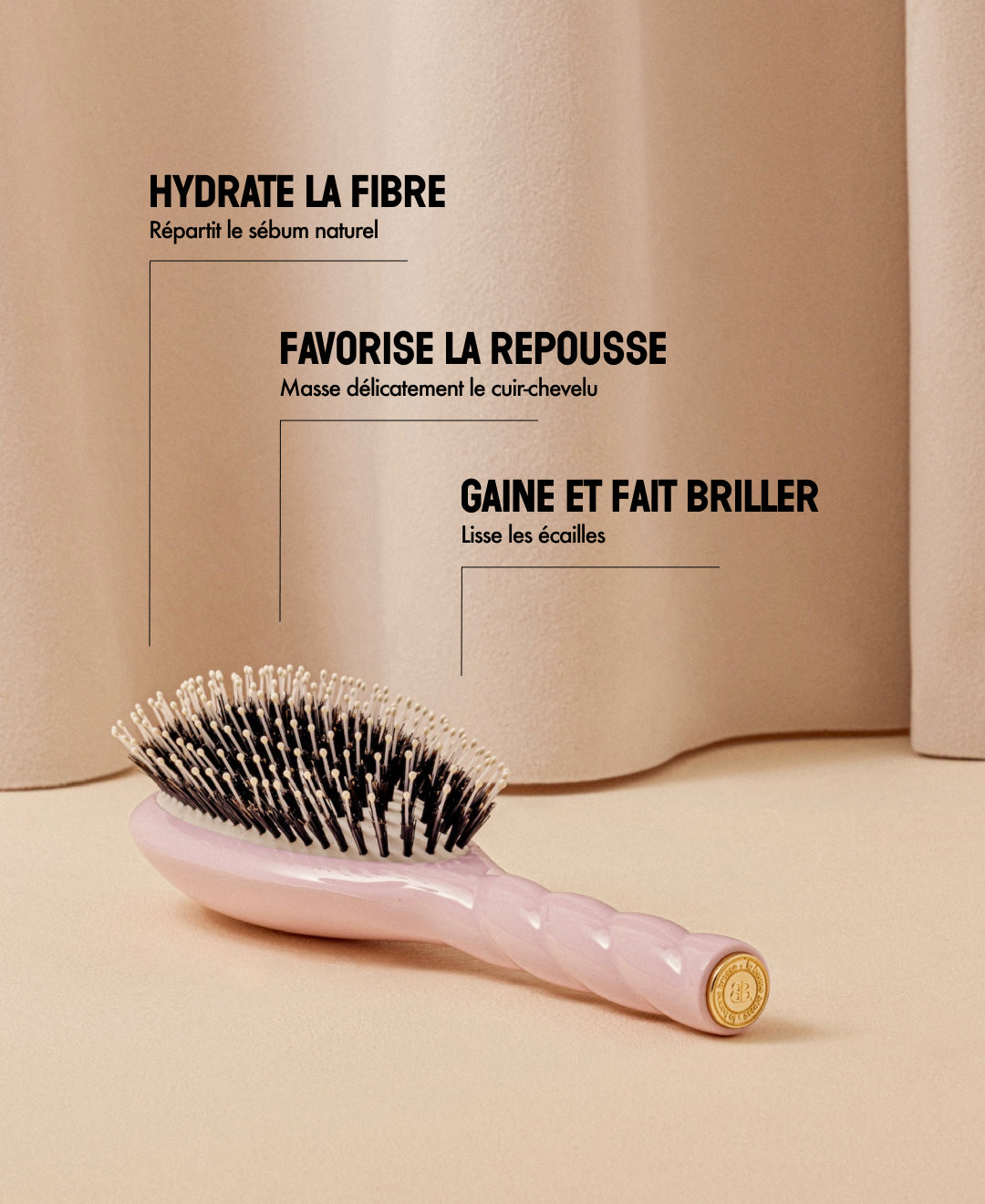 N.03 La Brosse Cuir Chevelu Sensible l'Indispensable Douceur Rose Lilas