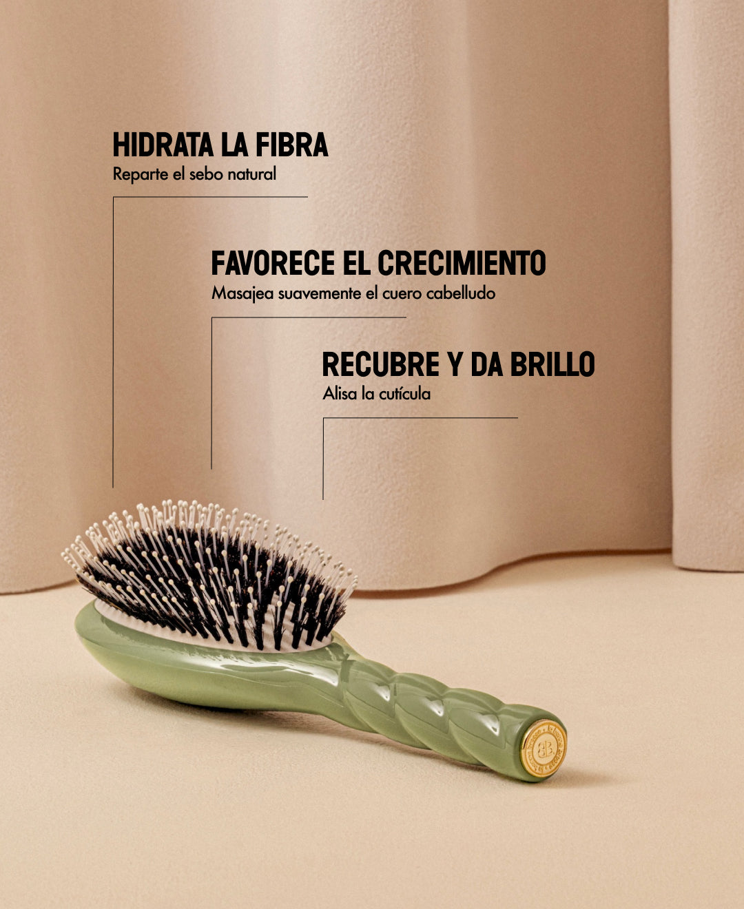 N.03 Indispensable Dulzura Cepillo Verde Almendra