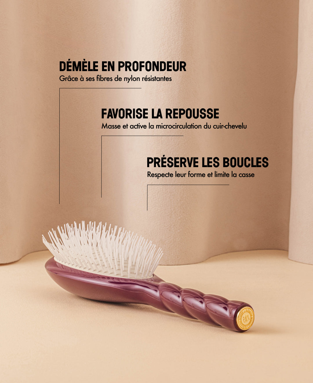 Édition Limitée Aubergine N.07 La Brosse Démêlante & Stimulante l'Intense