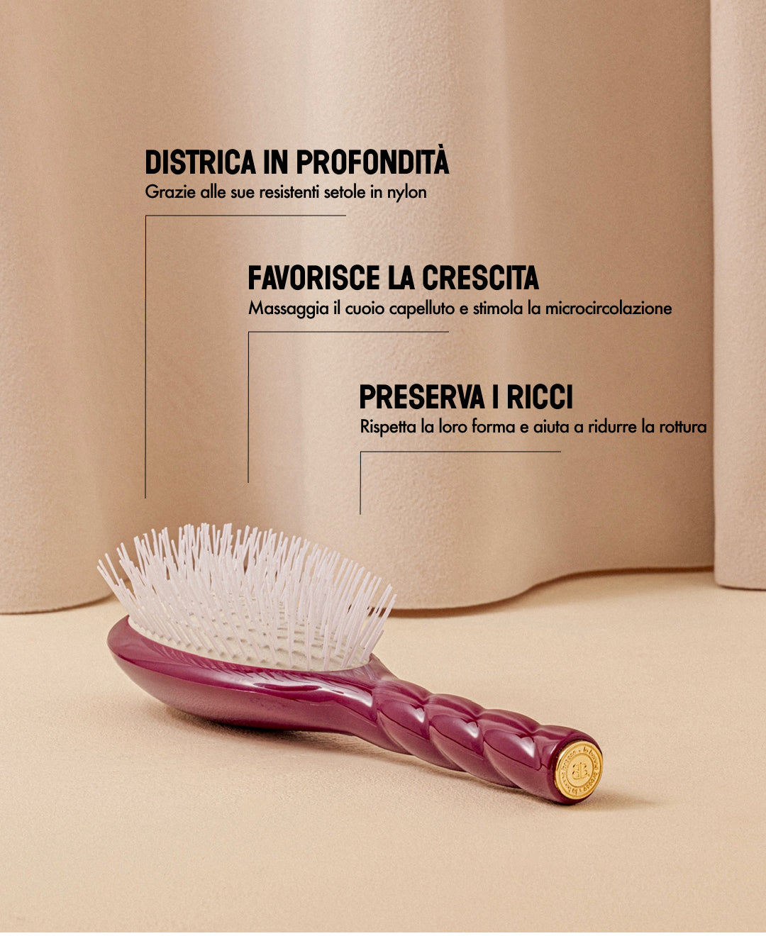 N.07 L'Intenso Districante e Stimolante Spazzola rosso ciliegia