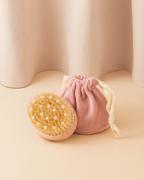Duo : N.02 La Brosse Corps Peaux Normales et sa Bourse Rose Poudré - Image 1