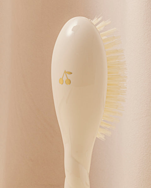 Bonpoint x La Bonne Brosse N.06 La Brosse Bébé Blanc Crème et son Pochon Offert - Image 3