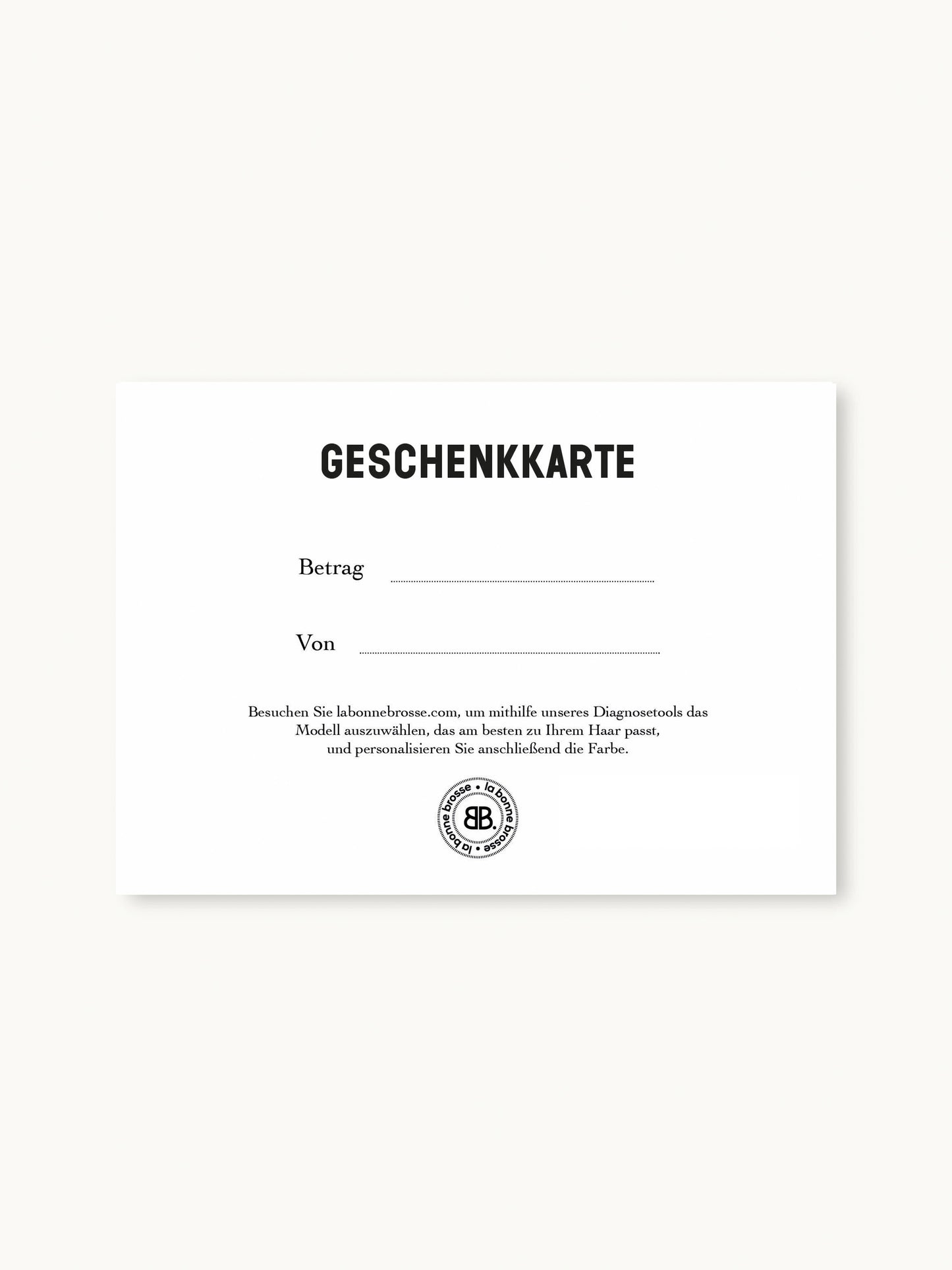E-GESCHENKKARTE