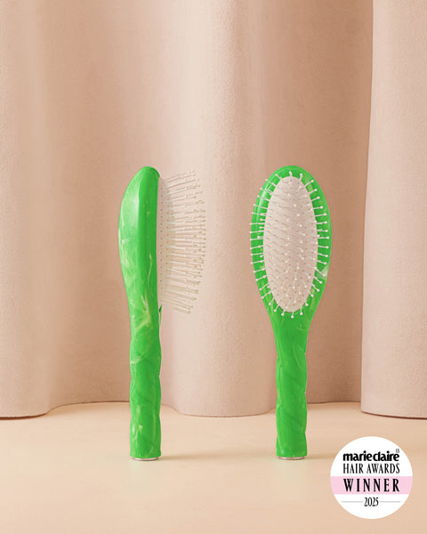 Roseanna x La Bonne Brosse N.04 The Small Massaging Detangling Hairbrush The Miracle Green Salty Gelato - Image 1