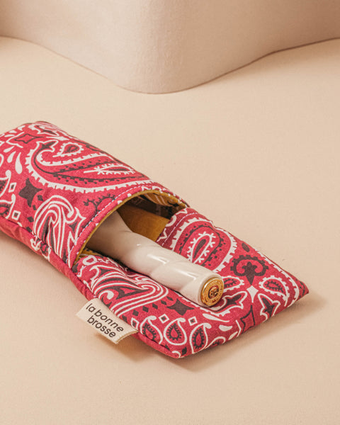Call It By Your Name x La Bonne Brosse Bordeaux Large Brush Pouch - Image 3