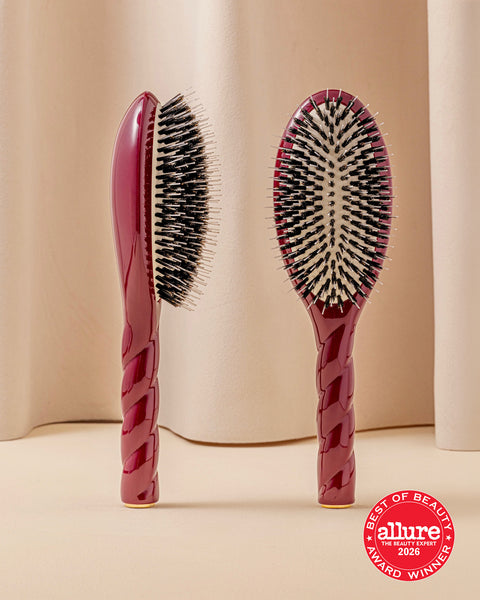N.02 The Care & Detangling HairBrush The Essential Cherry Red - Image 1