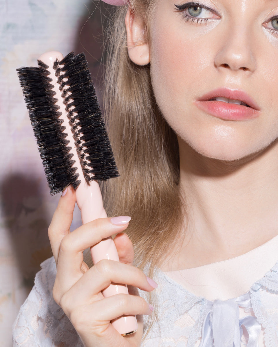 N.08 La Spazzola Rotonda Brushing Lunghezza & Movimento Rosa Cipria