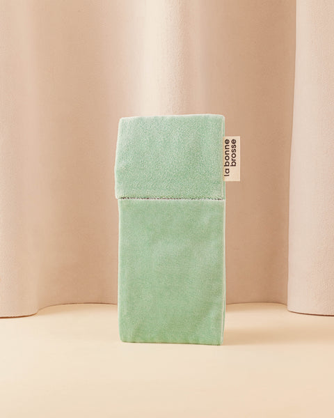 Die Tasche "Mikro Bürste“ Lagunenblau - Image 1
