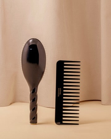 Edición Negra El Peine Ancho Desenredante de Acetato - Image 2