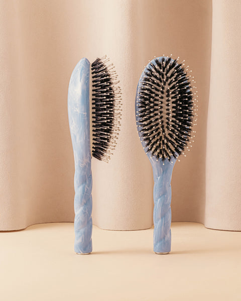 Roseanna x La Bonne Brosse N.03 The Sensitive Scalp Hairbrush The Gentle Essential Blue Tie & Dye - Image 1