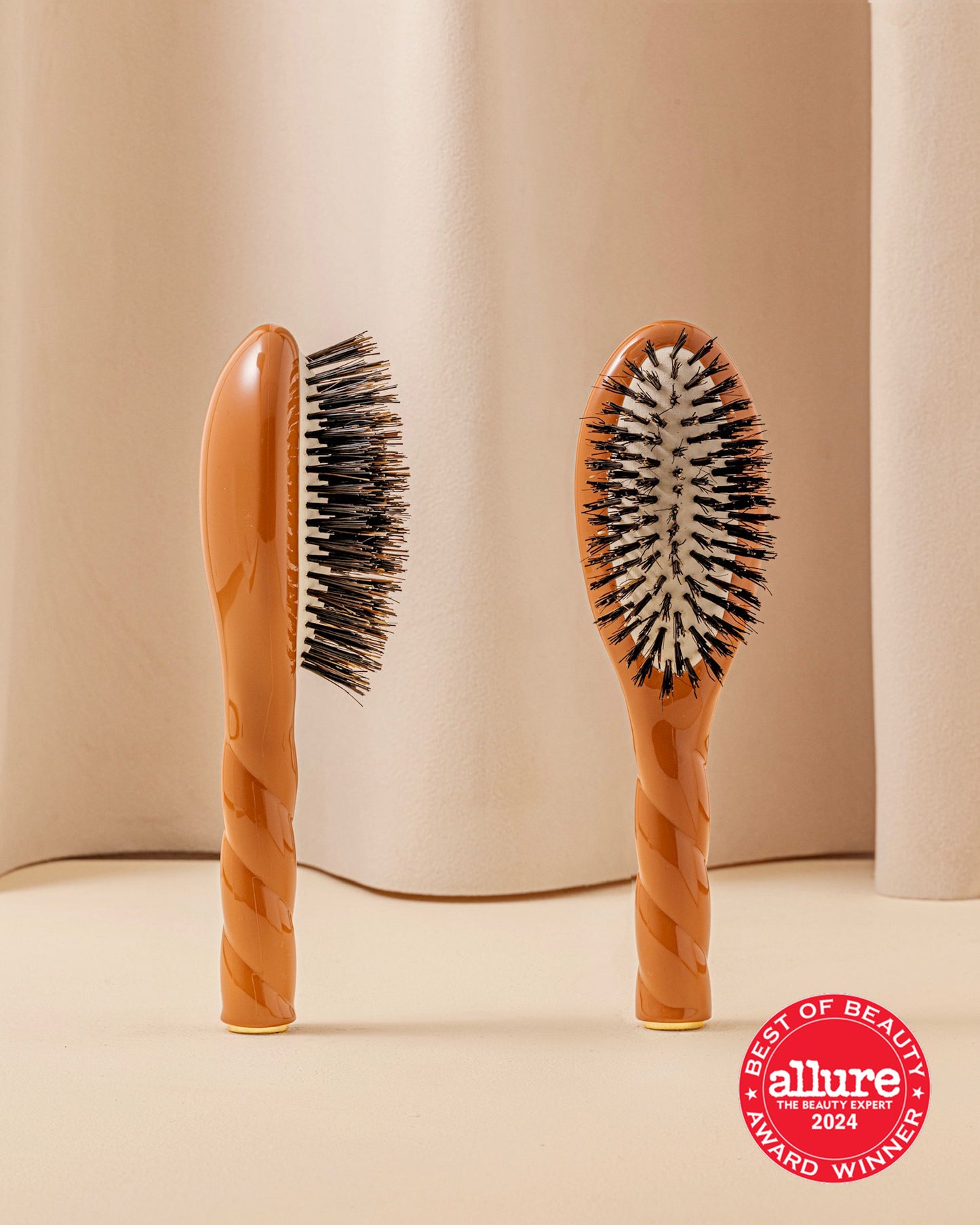 N.01 The Small Shine & Care Hair Brush THE UNIVERSAL Terracotta