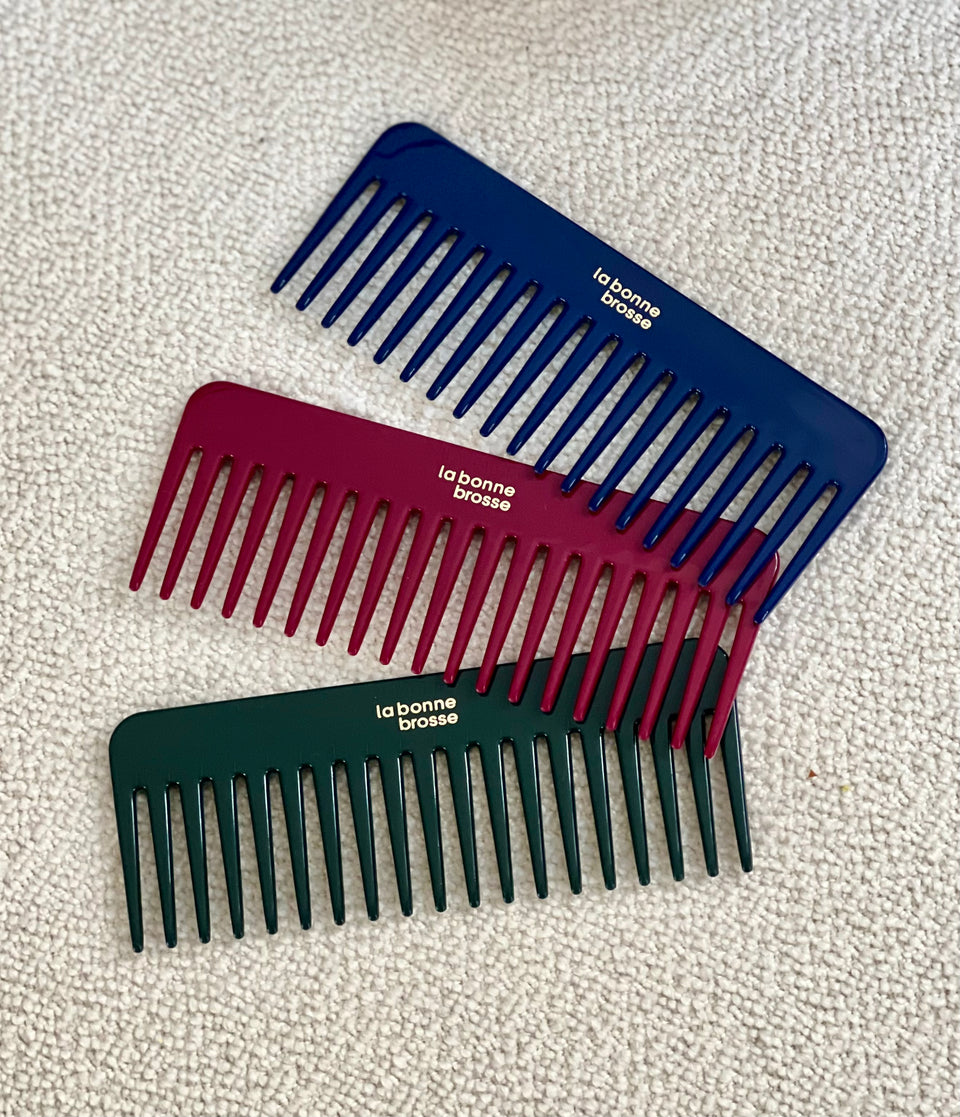 Il Pettine Largo Districante in Acetato Verde Smeraldo