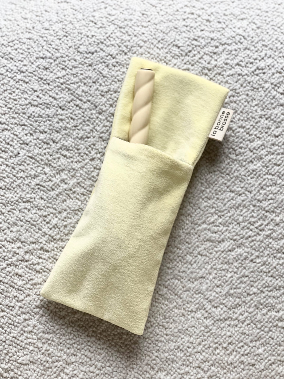 La Pochette "Grande Brosse" Ivoire Cair