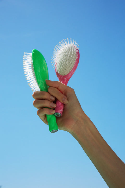Roseanna x La Bonne Brosse N.01 The Shine & Care Hairbrush The Universal Green Tie & Dye - Image 2
