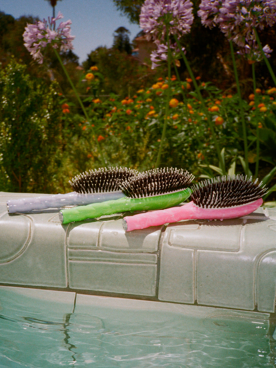 Roseanna x La Bonne Brosse N.02 Die Kleine Bürste Unverzichtbare Entwirrung und Pflege Tie & Dye Rosa