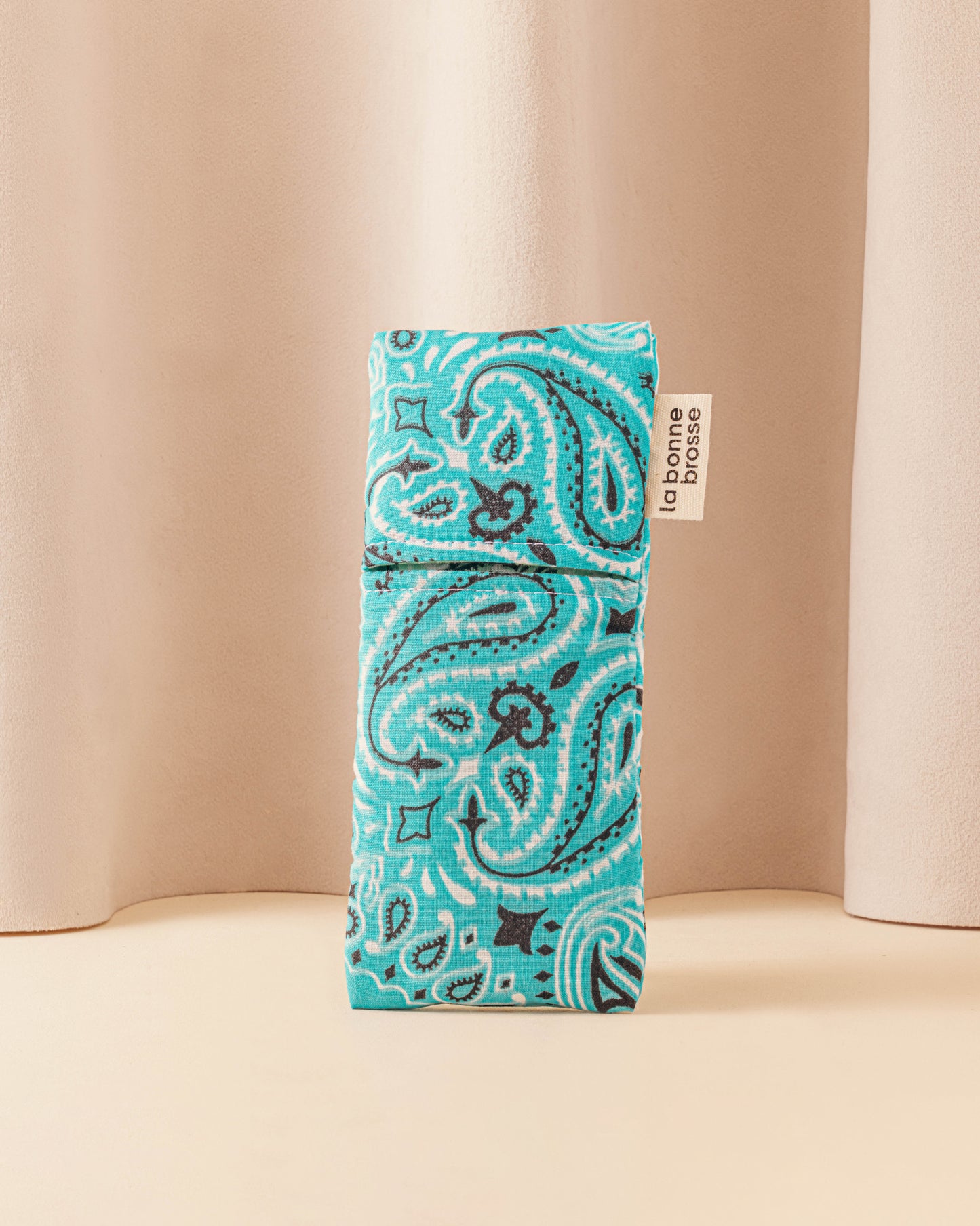 Call It By Your Name x La Bonne Brosse Turquoise Blue Micro Brush Pouch