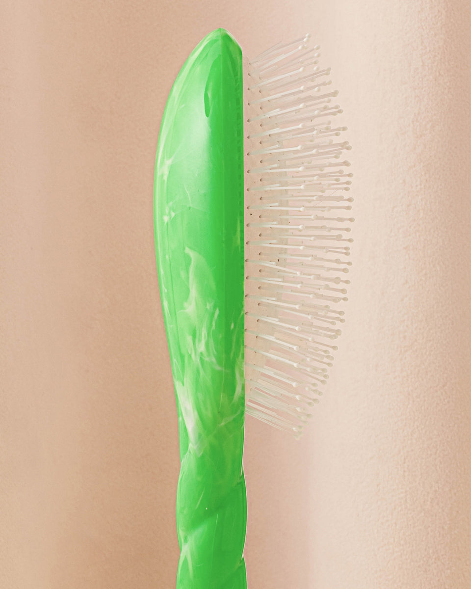 Roseanna x La Bonne Brosse N.04 La Brosse Démêlante & Massante La Miracle Tie & Dye Vert