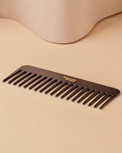 Edición Negra El Peine Ancho Desenredante de Acetato - Image 3