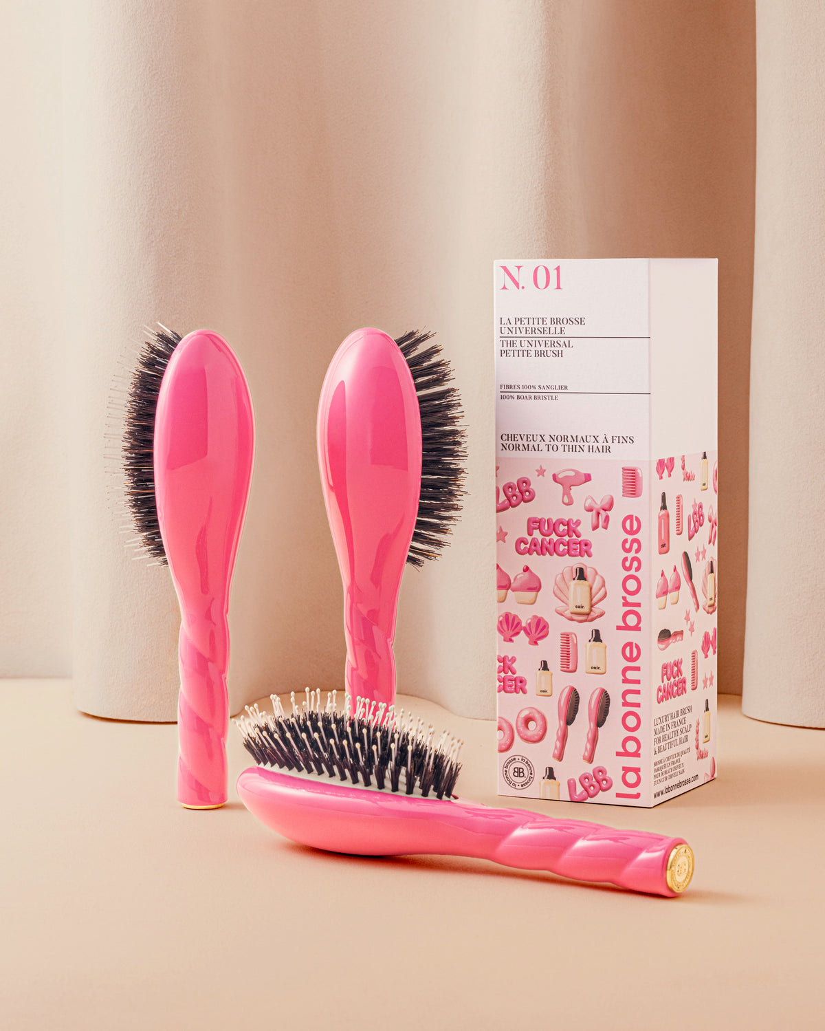 Edition limitée Octobre Rose N.01 La Brosse Brillance & Soin l'Universelle